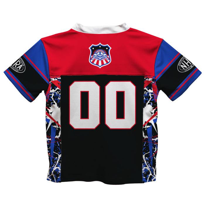 NHRA Officially Licensed by Vive La Fete Abstract Black Men Football Jersey - Vive La Fête - Online Apparel Store