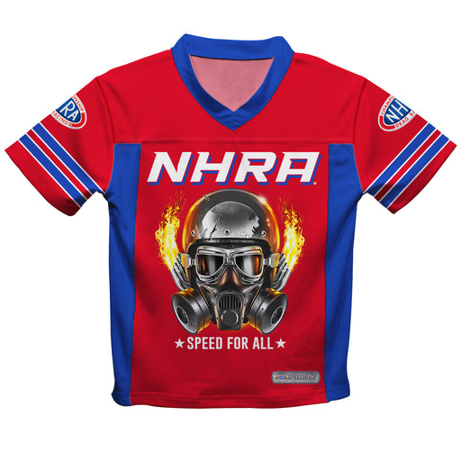 National Hot Rod Association Fire Helmet NHRA Officially Licensed by Vive La Fete Men Football Jersey