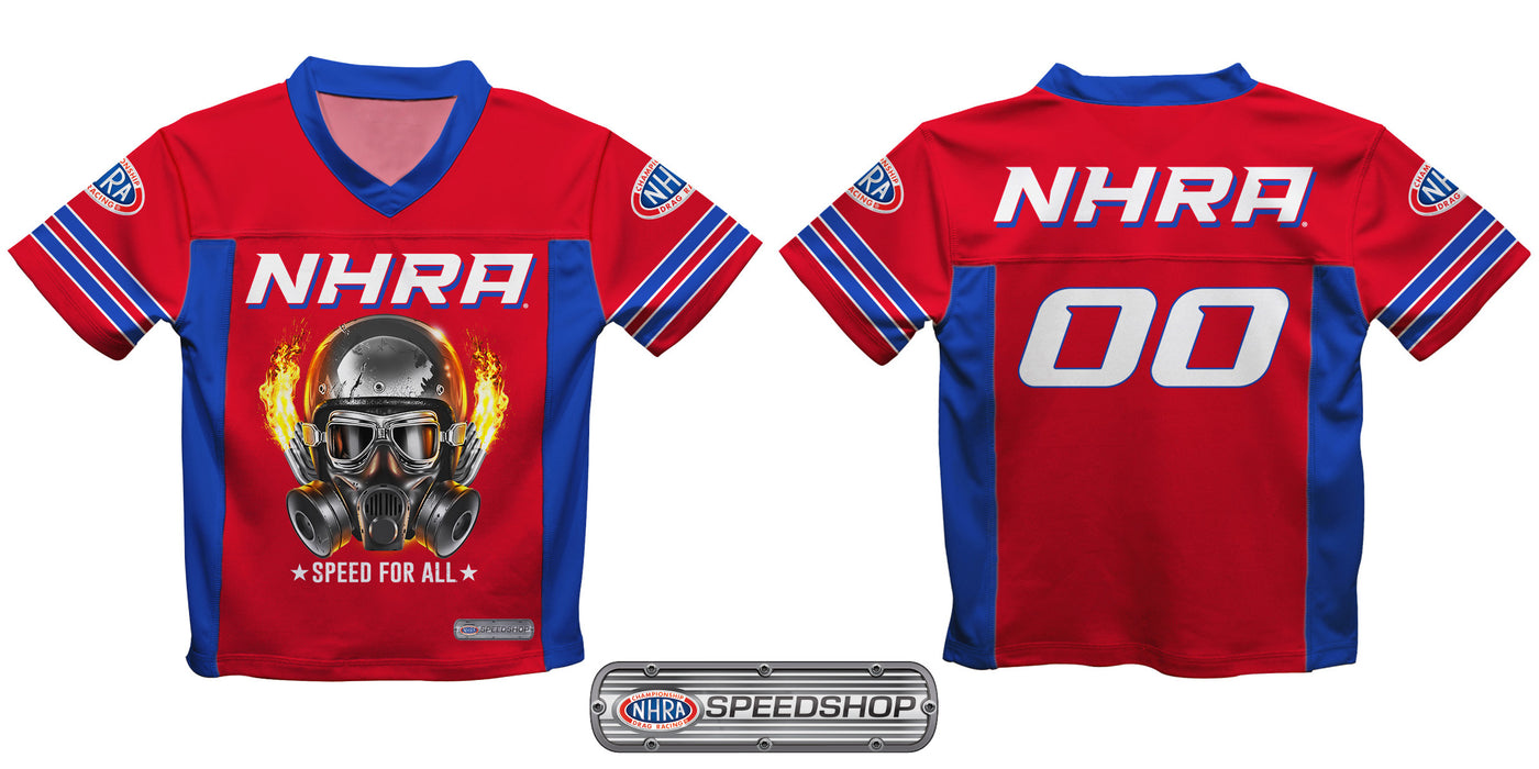 National Hot Rod Association Fire Helmet NHRA Officially Licensed by Vive La Fete Men Football Jersey - Vive La Fête - Online Apparel Store