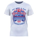 NHRA Officially Licensed by Vive La Fete Red White & Blue Americana White Men T-Shirt