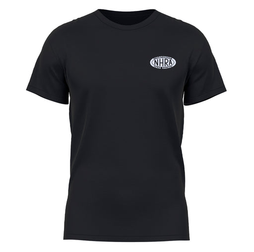 NHRA Officially Licensed by Vive La Fete Vintage Americana Flag Black Men T-Shirt