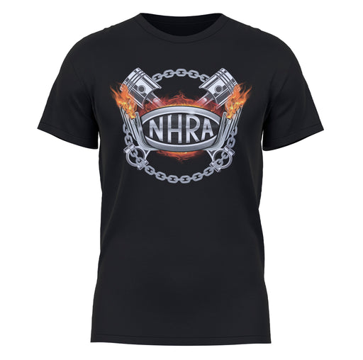 NHRA Officially Licensed by Vive La Fete Chrome Black Men T-Shirt