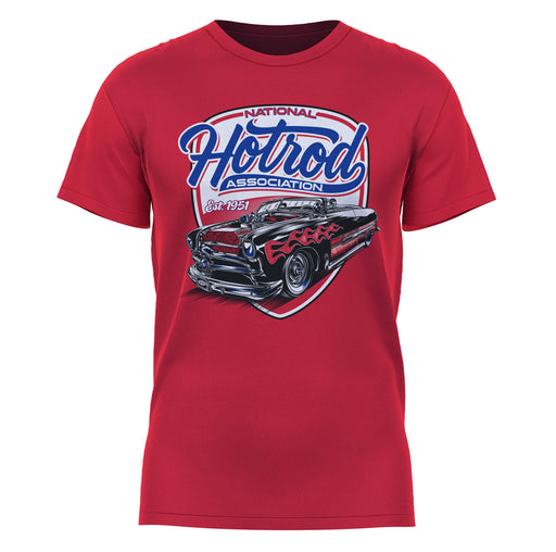 NHRA Officially Licensed by Vive La Fete Hotrod Vintage Red Men T-Shirt