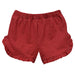Red With White Dots Knit Girls Ruffle Short - Vive La Fête - Online Apparel Store