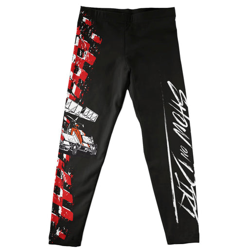 WOO Officially Licensed by Vive La Fete Greatest Show on Dirt Black Leggings