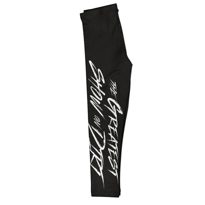 WOO Officially Licensed by Vive La Fete Greatest Show on Dirt Black Leggings - Vive La Fête - Online Apparel Store