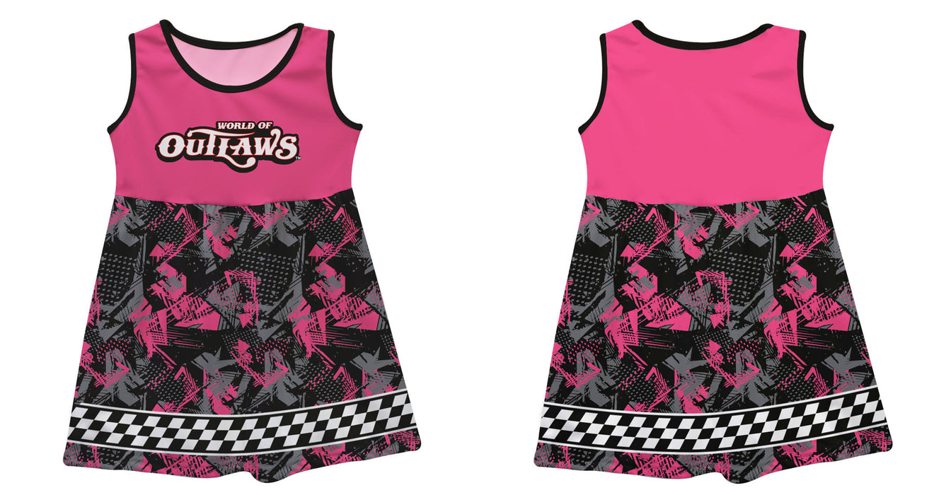 WOO Officially Licensed by Vive La Fete Checker Pink Tank Dress - Vive La Fête - Online Apparel Store