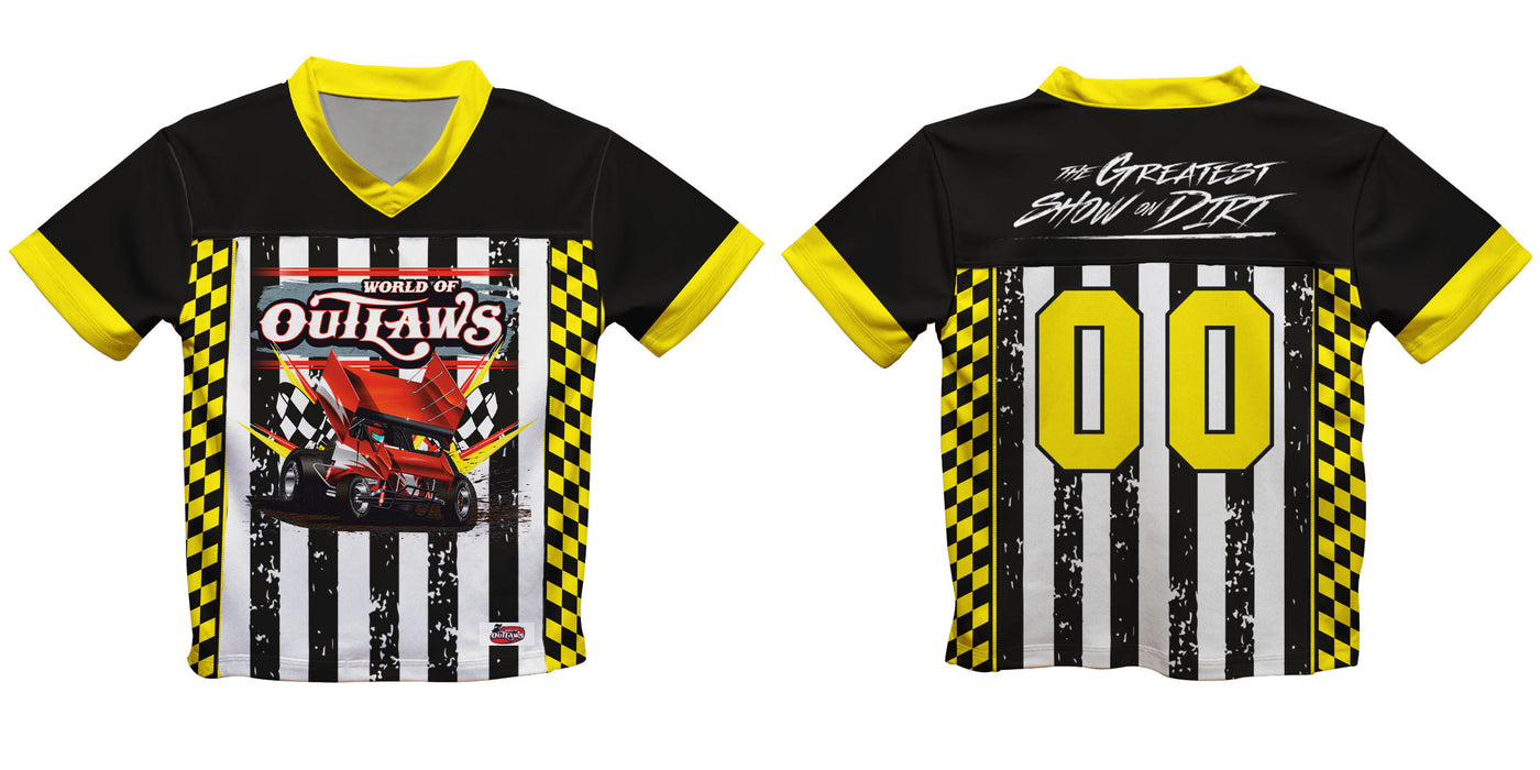 WOO Officially Licensed by Vive La Fete Black & Yellow Football Jersey - Vive La Fête - Online Apparel Store