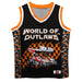 WOO Officially Licensed by Vive La Fete Black & Orange Basketball Jersey