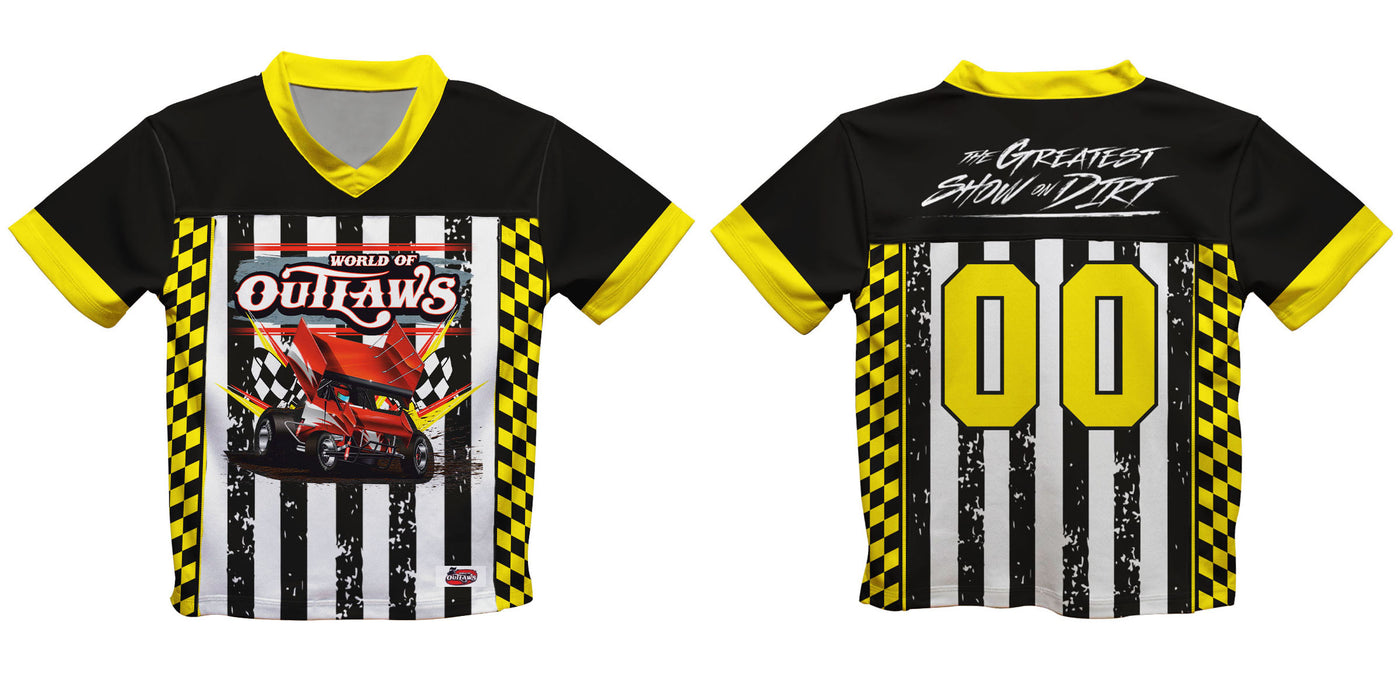 WOO Officially Licensed by Vive La Fete Black & Yellow Men Football Jersey - Vive La Fête - Online Apparel Store