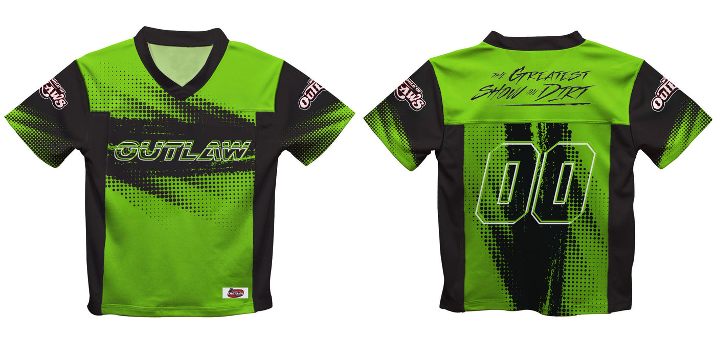 WOO Officially Licensed by Vive La Fete Halftones Green & Black Men Football Jersey - Vive La Fête - Online Apparel Store