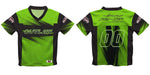 WOO Officially Licensed by Vive La Fete Halftones Green & Black Men Football Jersey - Vive La Fête - Online Apparel Store