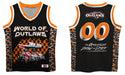 WOO Officially Licensed by Vive La Fete Black & Orange Men Basketball Jersey - Vive La Fête - Online Apparel Store