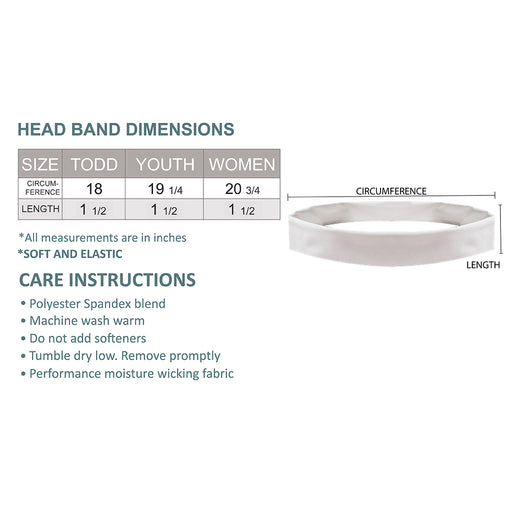 Mississippi Blue Solid And Red Repeat Logo Headband Set - Vive La Fête - Online Apparel Store