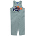 Truck with Pumpkin Applique Boys Overall