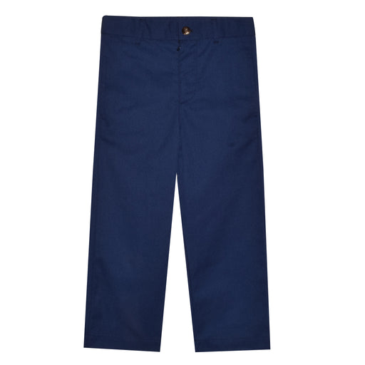 Navy Twill Structured Pants