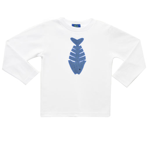 Fish Applique T Shirt (ls)