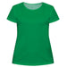 Green Solid Short Sleeve Tee Shirt