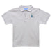 Golf Embroidery White Short Sleeve Boys Polo Box Shirt