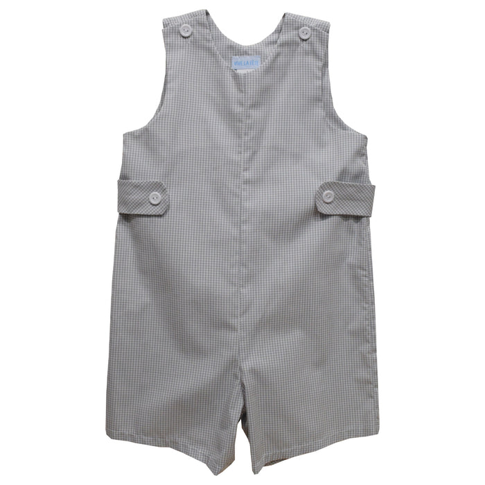 Gray Gingham Boys Jon Jon