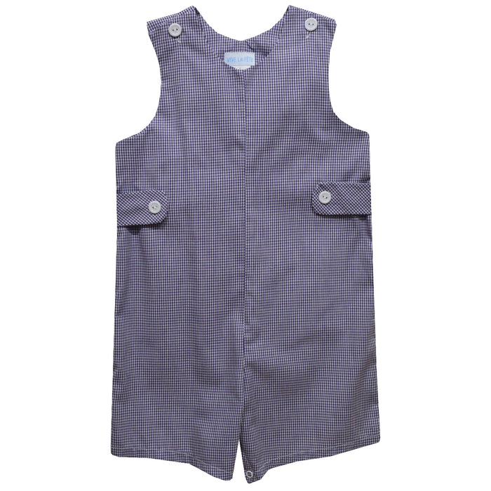 Purple Gingham Boys Jon Jon