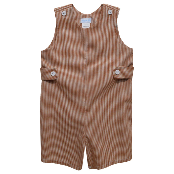 Rust Gingham Boys Jon Jon