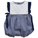 Navy Gingham Girls Bubble