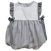 Gray Gingham Girls Bubble