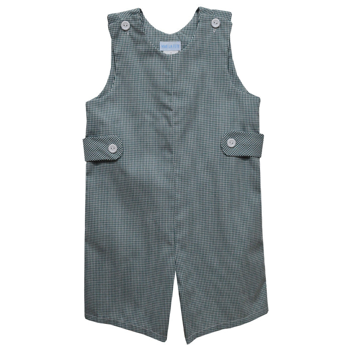 Hunter Green Gingham Boys Jon Jon