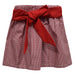 Red Gingham Skirt with Sash