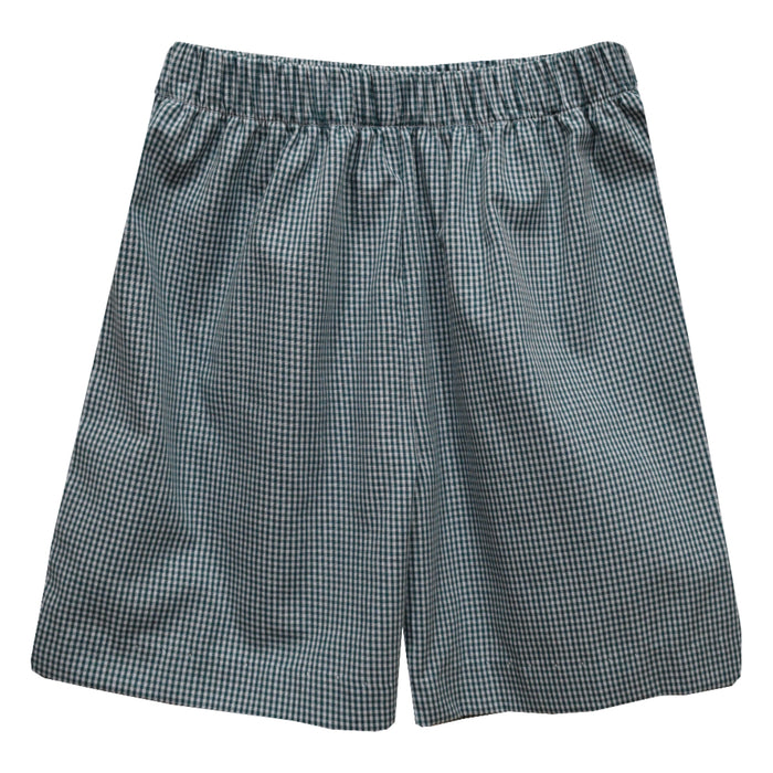 Hunter Green Gingham Pull on Short