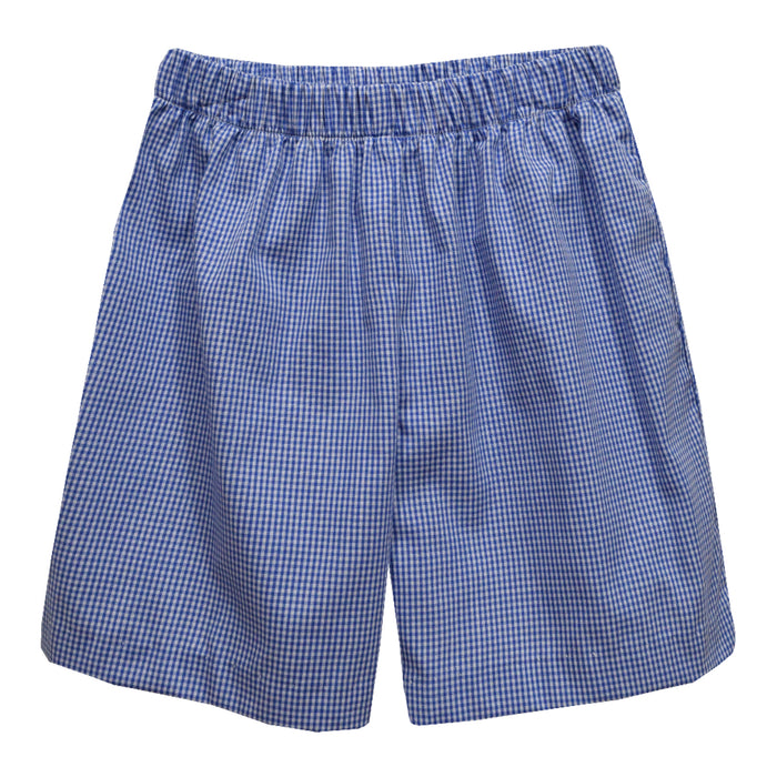 Royal Gingham Pull on Short