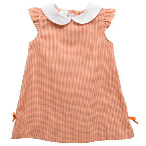 Orange Gingham A Line Dress 24M - High Quality Apparels - Vive La Fete Orange Gingham A Line Dress 24M - High Quality Apparels - Vive La Fete