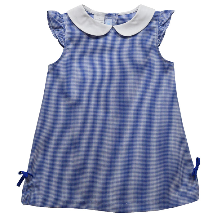 Royal Gingham A Line Dress