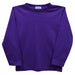 Purple Knit Long Sleeve Boys Tee Shirt