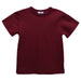 Burgundy Knit Short Sleeve Boys Tee Shirt