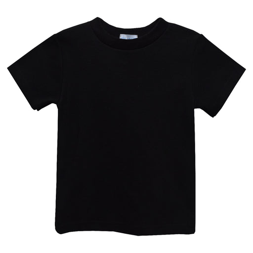 Black Knit Short Sleeve Boys Tee Shirt