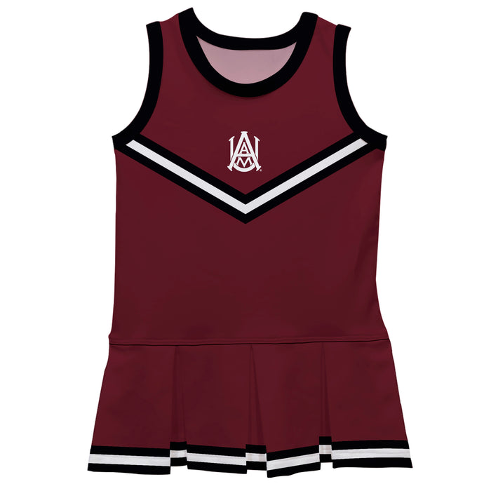 Alabama A&M Bulldogs Vive La Fete Game Day Maroon Sleeveless Cheerleader Dress