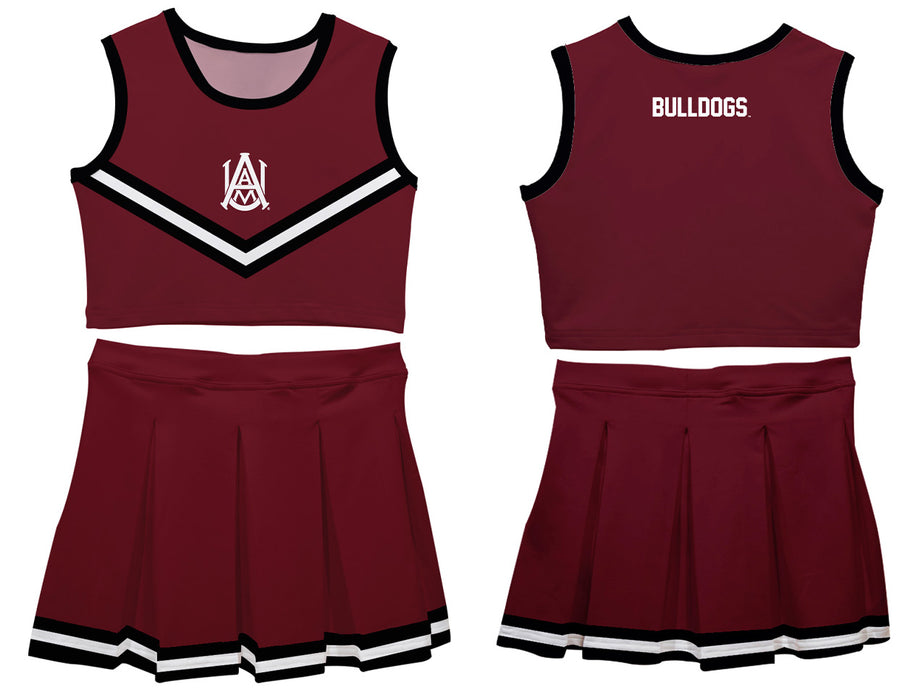 Alabama A&M Bulldogs Vive La Fete Game Day Maroon Sleeveless Cheerleader Set - Vive La Fête - Online Apparel Store