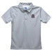 Alabama AM Bulldogs Embroidered Gray Short Sleeve Polo Box Shirt
