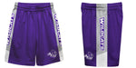 Abilene Christian Wildcats ACU Vive La Fete Game Day Purple Stripes Boys Solid Gray Athletic Mesh Short - Vive La Fête - Online Apparel Store