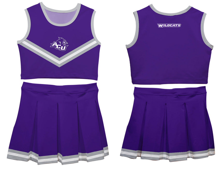 Abilene Christian Wildcats ACU Vive La Fete Game Day Purple Sleeveless Cheerleader Set - Vive La Fête - Online Apparel Store