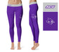 Abilene Christian Wildcats Vive La Fete Game Day Collegiate Logo on Thigh Purple Women Yoga Leggings 2.5 Waist Tights - Vive La Fête - Online Apparel Store