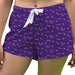 Abilene Christian Wildcats ACU Vive La Fete Game Day All Over Logo Women Purple Lounge Shorts