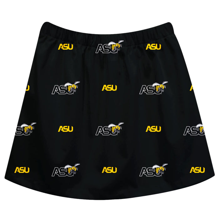 Alabama State Hornets Skirt Black All Over Logo - Vive La Fête - Online Apparel Store