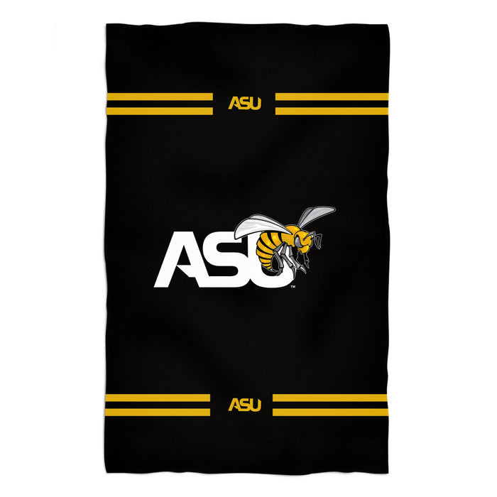 Alabama State Hornets Vive La Fete Game Day Absorvent Premium Black Beach Bath Towel 51 x 32" Logo and Stripes" - Vive La Fête - Online Apparel Store