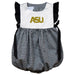 Alabama State Hornets Embroidered Black Gingham Short Sleeve Girls Bubble