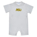 Alabama State Embroidered White Knit Short Sleeve Boys Romper
