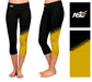 ASU Hornets Vive La Fete Game Day Collegiate Leg Color Block Girls Black Gold Capri Leggings - Vive La Fête - Online Apparel Store