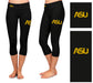 ASU Hornets Vive La Fete Game Day Collegiate Large Logo on Thigh and Waist Girls Black Capri Leggings - Vive La Fête - Online Apparel Store